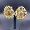 Zevar Earrings Gorgeous Handcrafted Meenakari Stud Earrings Desing By Zevar.