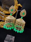 Zevar Earrings High Quality Kundan Earrings AD Stone Set By Zevar