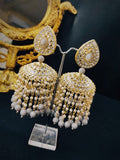 Zevar Earrings High Quality Kundan Earrings AD Stone Set By Zevar