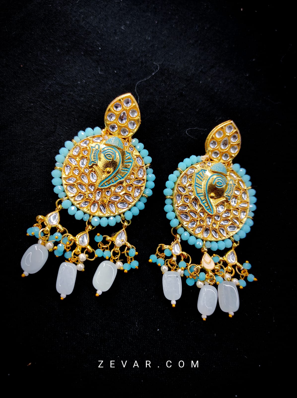 Zevar Earrings High Quality kundan New Design Earrings Set By Zevar