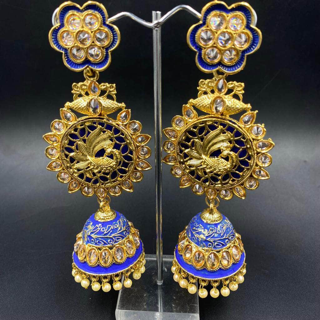 Zevar Earrings Indian Jewelery traditional Jewelery earring,party wear earrings, By Zevar.