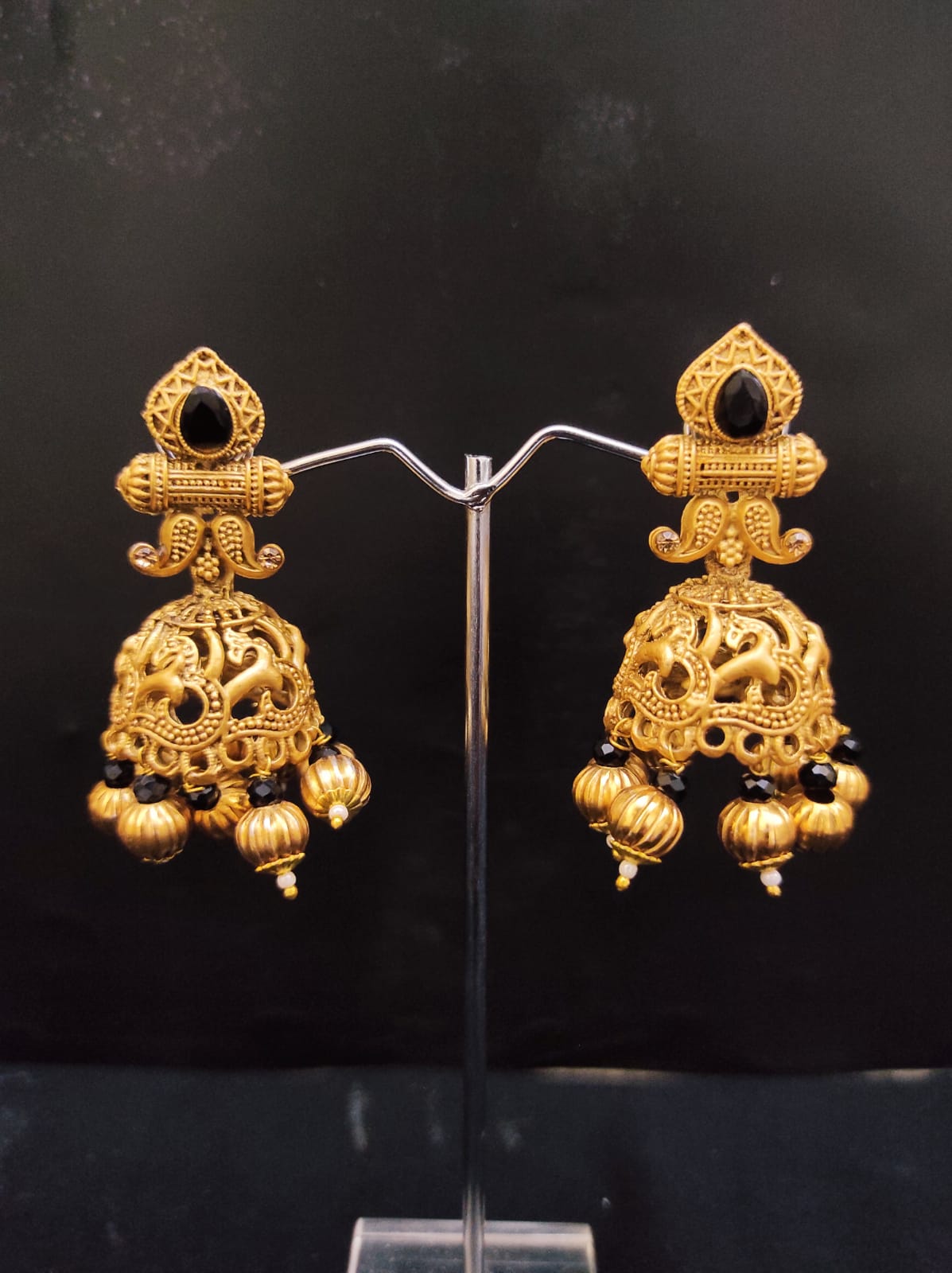 Zevar Earrings Kundan Earrings Brass gold Design Set By Zevar