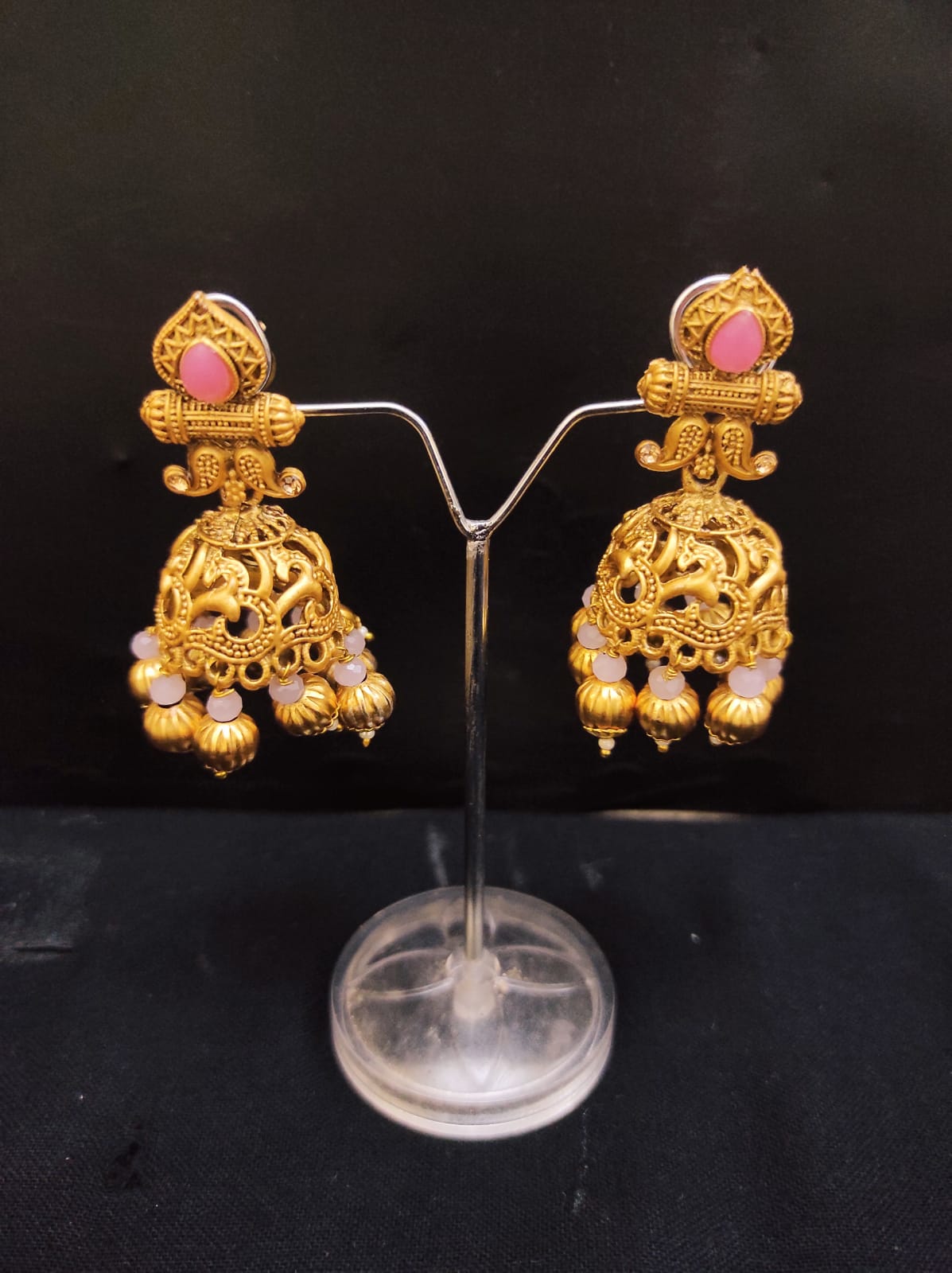 Zevar Earrings Kundan Earrings Brass gold Design Set By Zevar