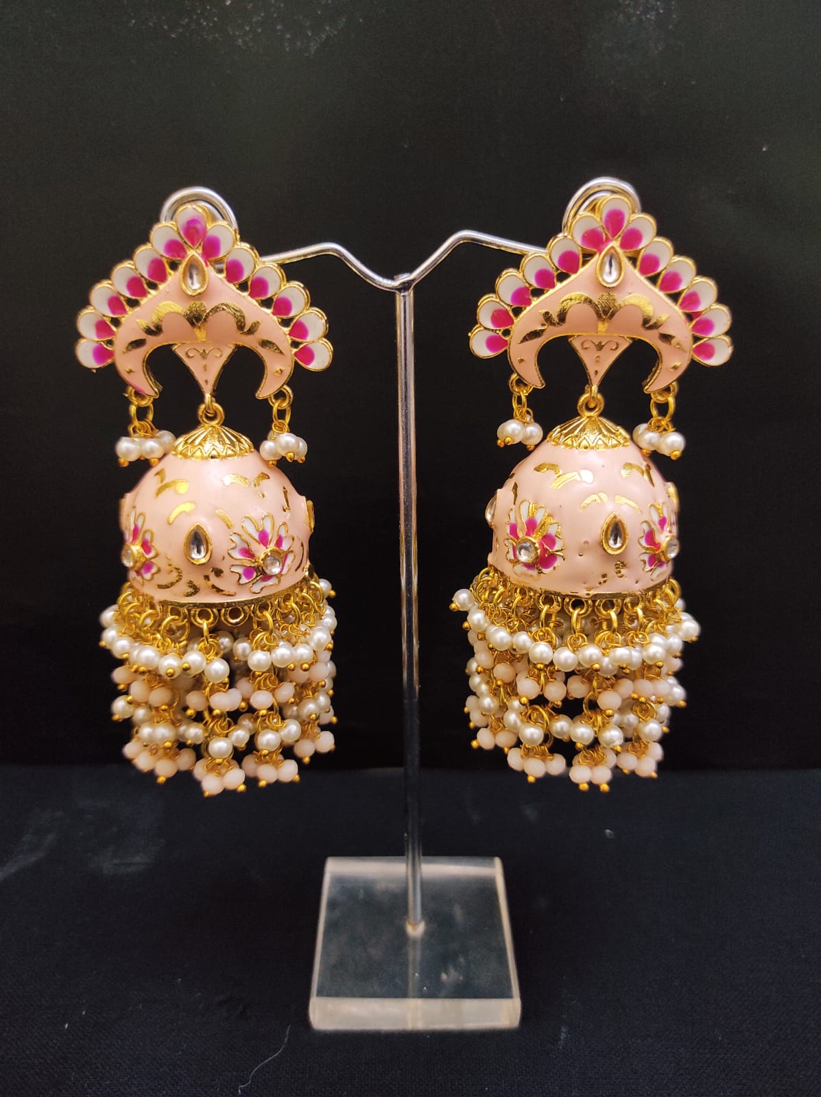 Meenakari deals work earrings