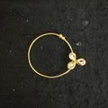 Zevar Jewelry Bridal polki nath nathni nose ring with a chain, No piercing needed By Zevar.