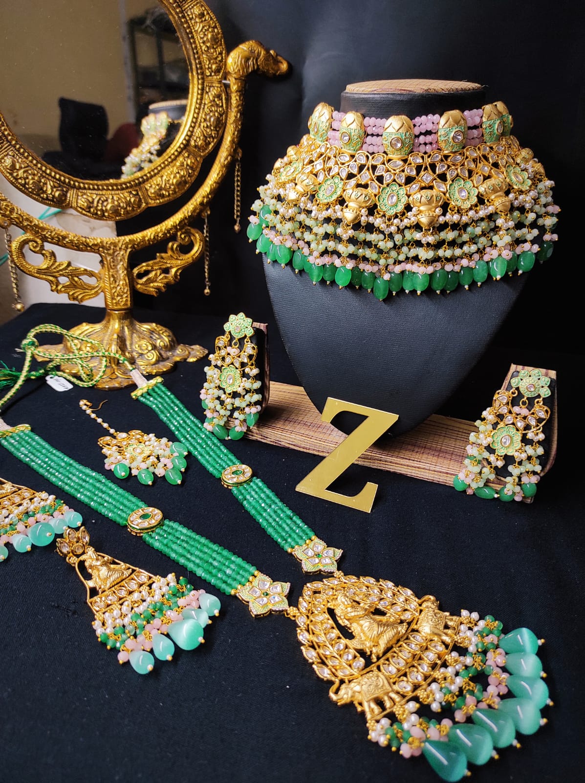 Zevar Jewelry Copy of Premium Quality Uncut Kundan Bridal Jewellery Set By Zevar