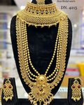 Zevar Jewelry High Quality Gold-Plated Matte Finish Bridal Jewellery Set By Zevar