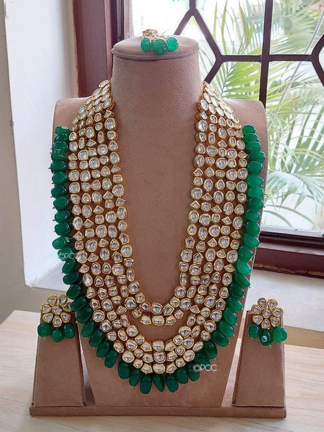 Zevar Jewelry High Quality Kundan Bridal Elegant Long Bridal Jewellery set By Zevar