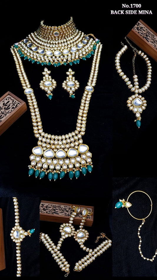 Zevar Jewelry High Quality Kundan Exclusive Bridal Elegant Bridal Jewellery set By Zevar