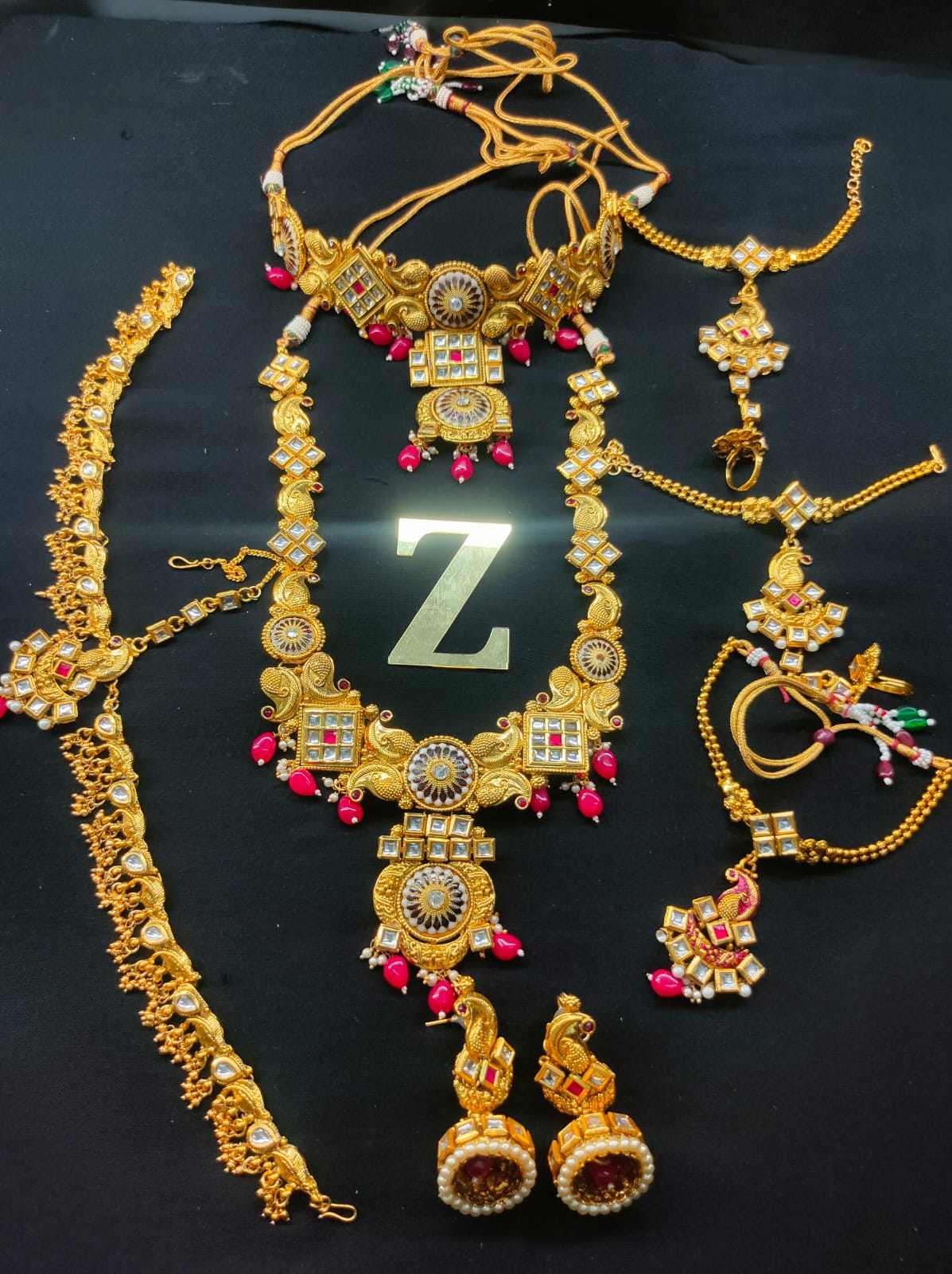 Zevar Jewelry Indian Dulhan Bridal Jewellery - A must for Indian weddings  Set By Zevar