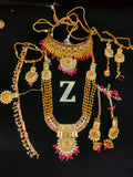Zevar Jewelry Indian Dulhan Bridal Jewellery Gold Plated Kundan Indian weddings Set By Zevar