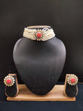 Zevar Jewelry Kundan Choker Necklace earrings set by Zevar