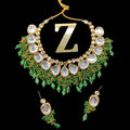 Zevar Jewelry kundan Necklace meenakari work back side set by Zevar