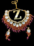 Zevar Jewelry kundan Necklace meenakari work back side set by Zevar