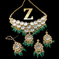 Zevar Jewelry kundan Necklace meenakari work back side set by Zevar