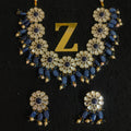 Zevar Jewelry Meenakari Choker Necklace earrings set by Zevar