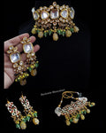 Zevar Jewelry Pearl & Beads Kundan Choker Necklace By Zevar
