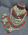 Zevar Jewelry red ZEVAR | High Quality Kundan Bridal Jewellery Meenakari Work Back Side00
