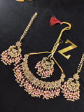 Zevar Kundan Necklace With Pearl By Zevar