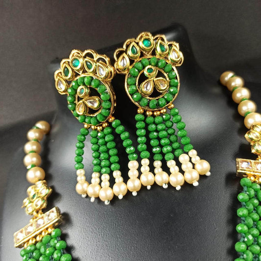 Zevar Long necklace Beautiful Kundan Meenakari Necklace By Zevar