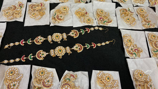 Zevar Mangtika Royal Look Jadau Sheeshphool Handcrafted Matha Patti By Zevar