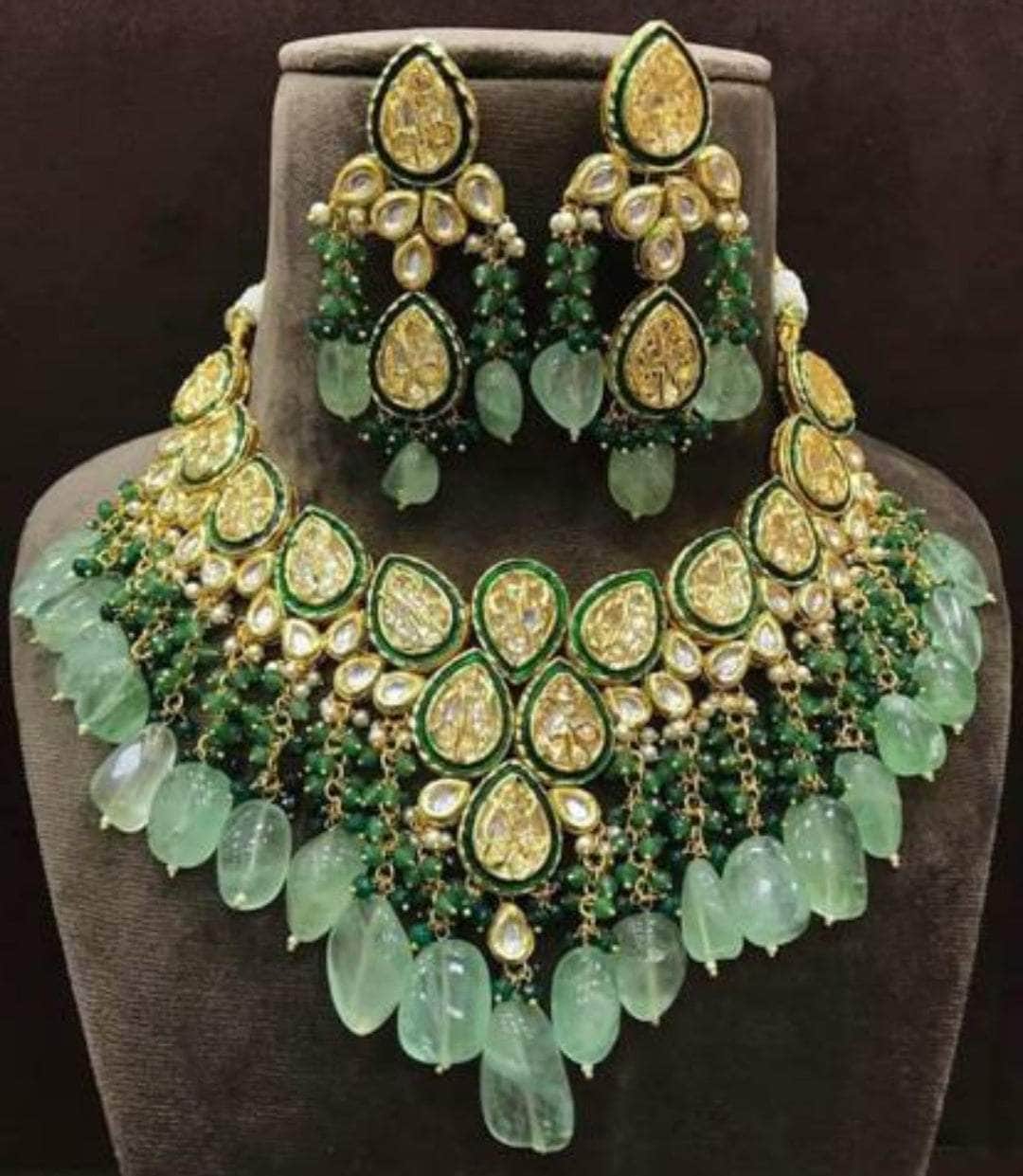 Zevar Necklace Kundan Heavy Necklace By Zevar