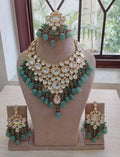 Zevar Necklaces Fashionable Gold Plated Bridal Choker Necklace Set By Zevar.