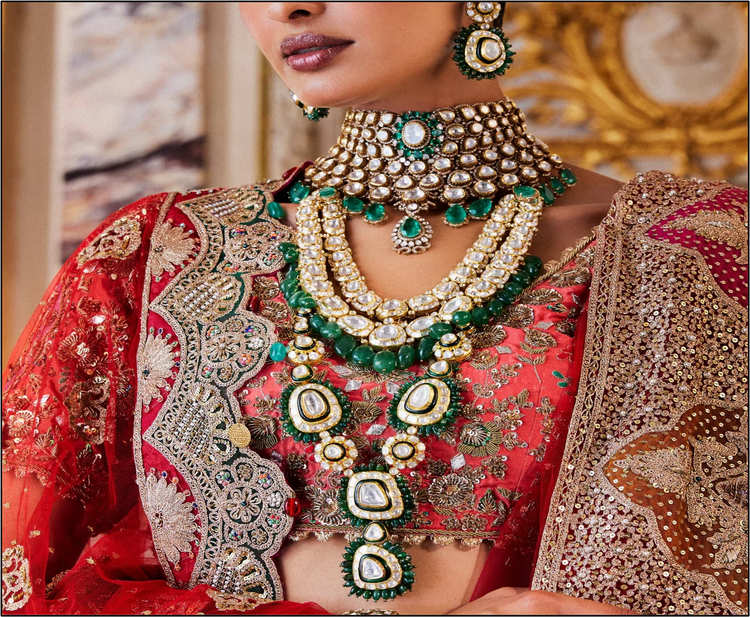 Polki Choker Necklace Collection - Bridal & Ethnic Choker Designs