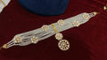 LV Mangtika Luxurious Kundan and Pearl Statement Maang Tikka