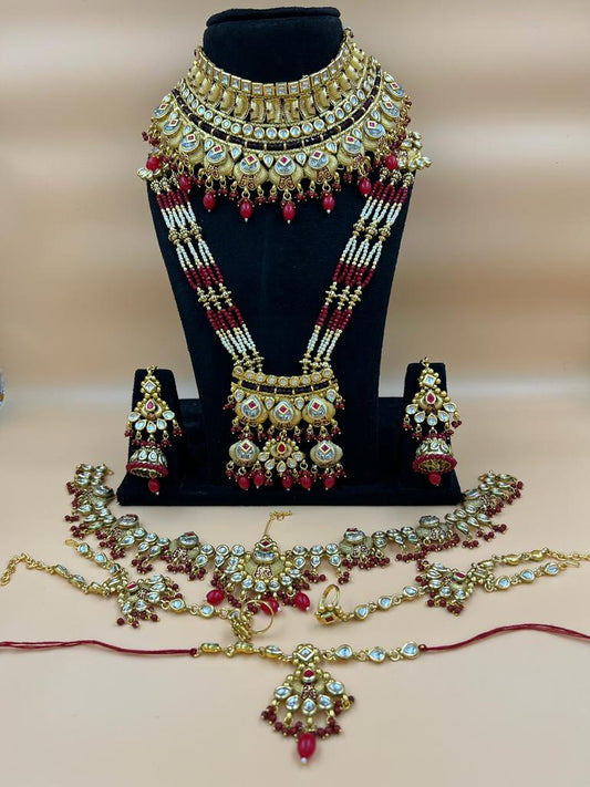 Om Sai Bridal Bridal jewelry Elegant Real Gold Kundan Jewellery Designs with Price: Timeless Beauty and Value