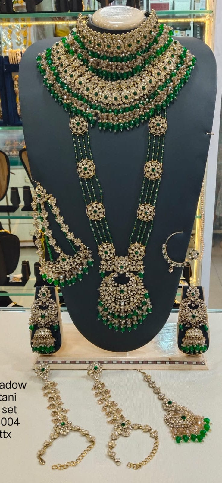 the Zevar Bridal Jewellery Set Pakistani Layered  Bridal Jewelry Set