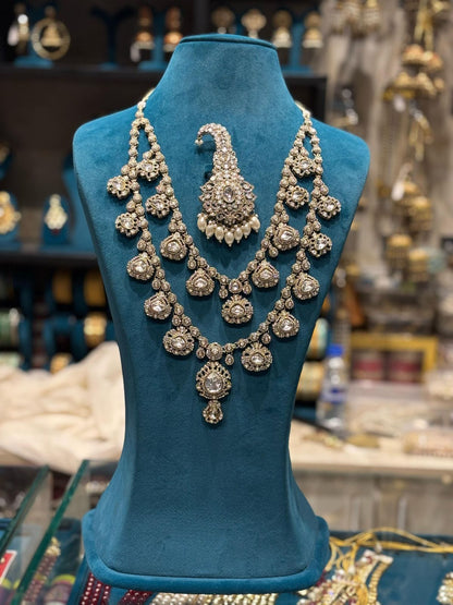 the Zevar groom necklace White Ishaan Khatter Groom Necklace By Zevar