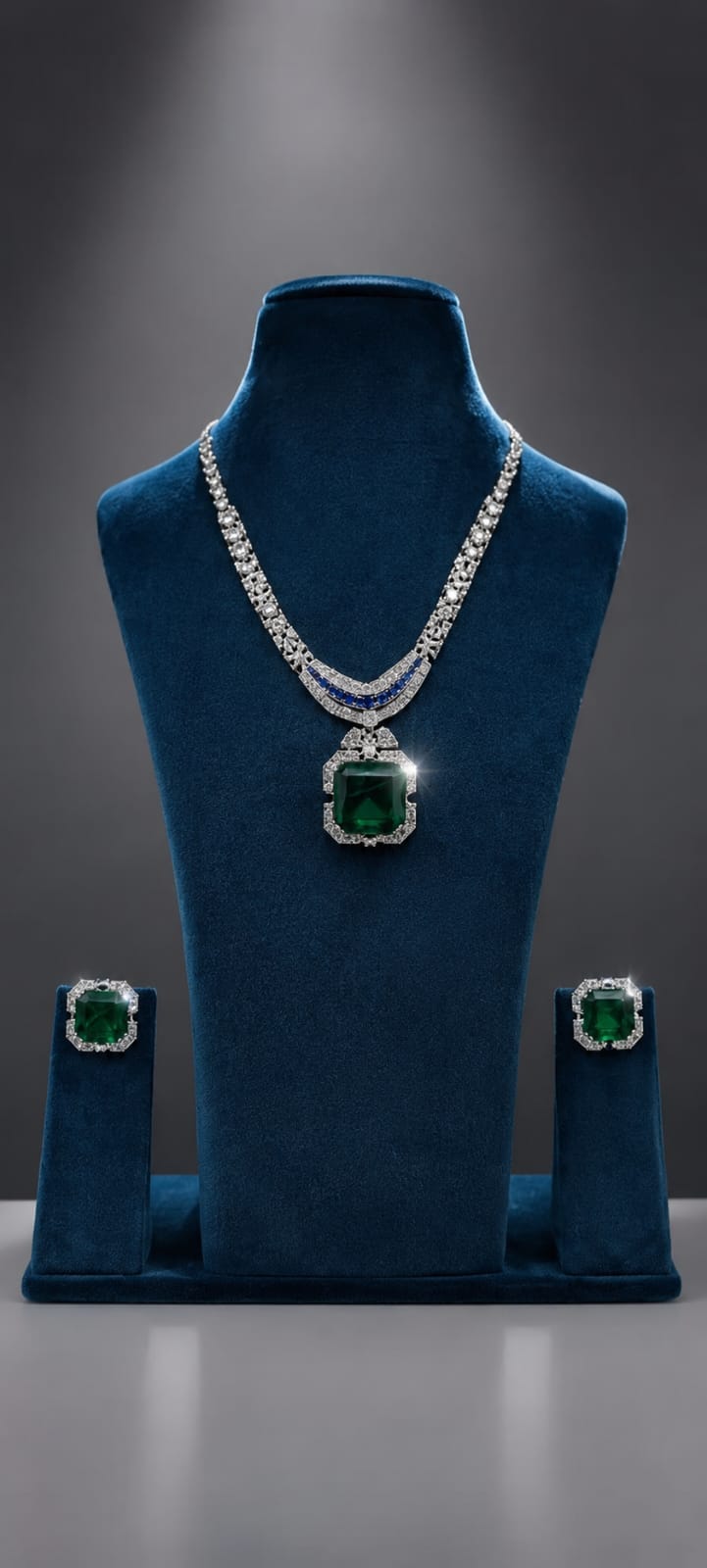 the Zevar Long Necklace Set With Matching Earring Priyanka Chopra met Gala inspiring necklace