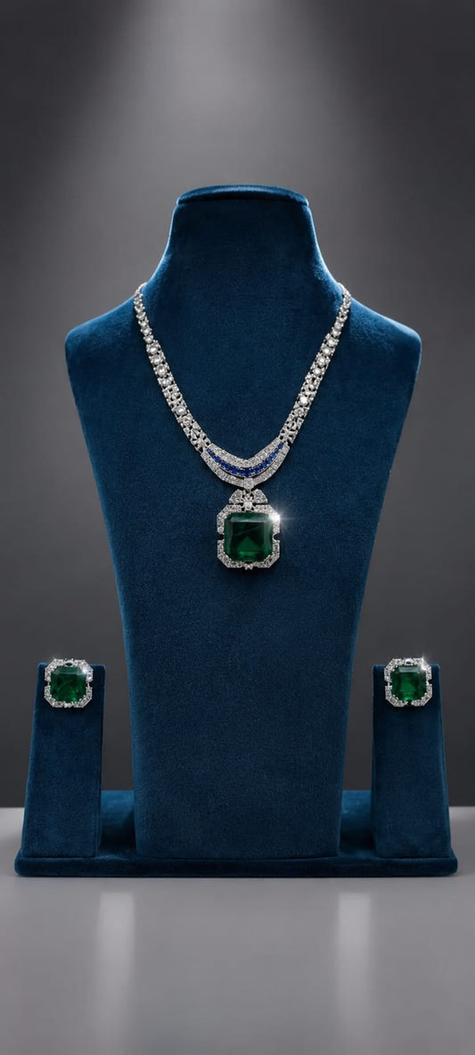 the Zevar Long Necklace Set With Matching Earring Priyanka Chopra met Gala inspiring necklace