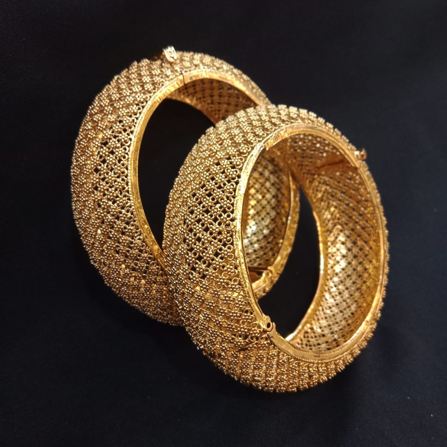 Zevar Bangle Antique Gold Plated Bangles