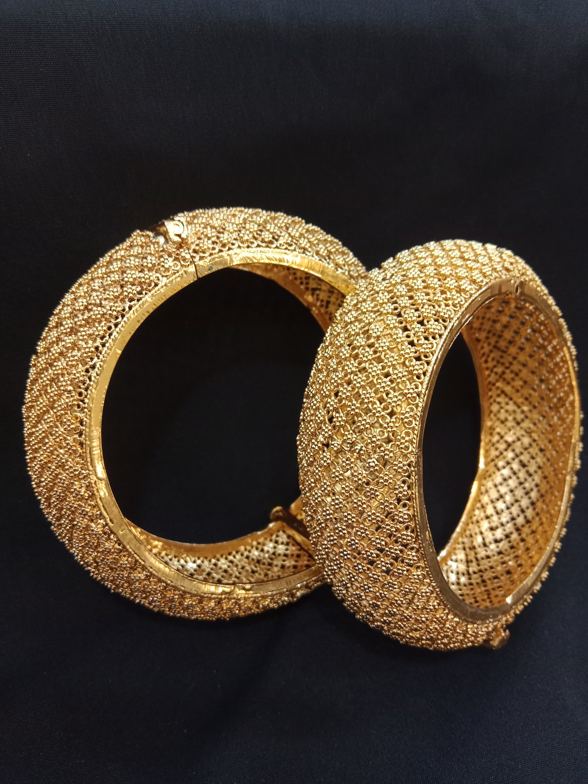 Zevar Bangle Antique Gold Plated Bangles