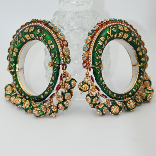 Zevar Bangle Rajwadi Kundan Kada Bangle: Exquisite Traditional Elegance