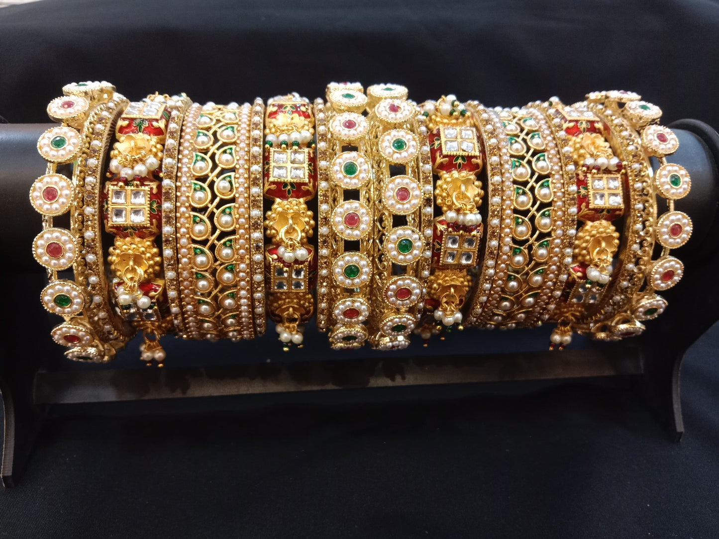 Zevar Bangle Traditional Hand Crafted Bridal Bangle Set