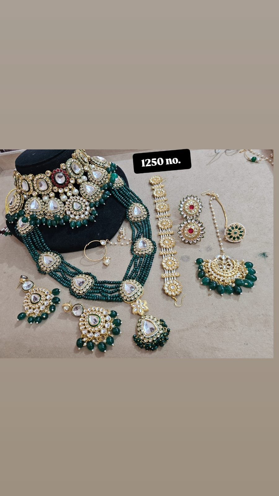 Zevar Bridal Jewellery Pastel Bridal Jewellery Set - Complete Wedding Collection
