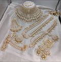 Zevar Bridal Jewellery White Kundan Traditional Full Bridal Jewelry Set – Indian Wedding Jewelry