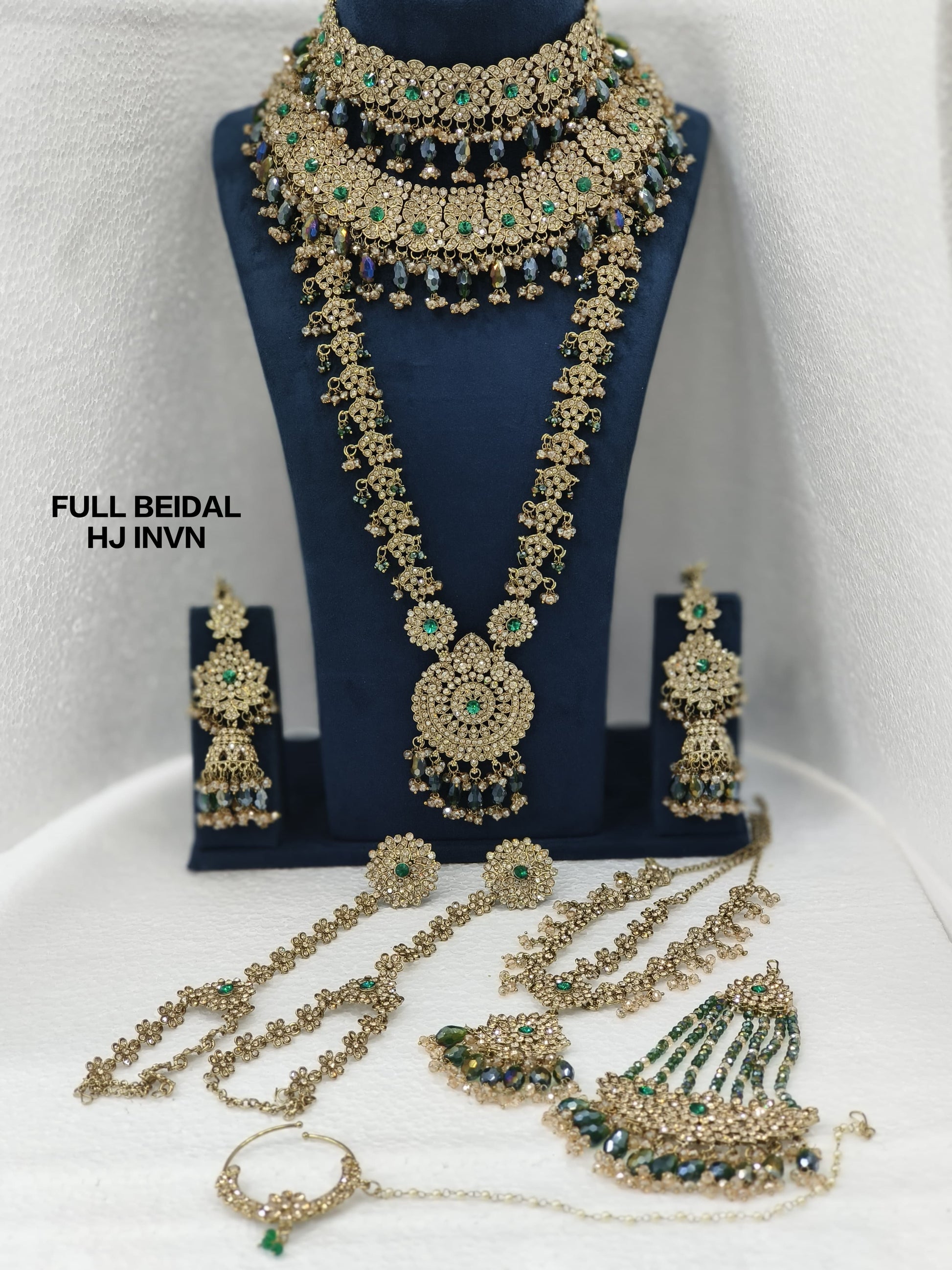 Zevar Bridal Jewelry Set D 4 Exquisite Full Bridal Kundan Necklace Set - Wedding & Engagement Jewelry
