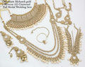 Zevar Bridal Jewelry Set Golden Monzonite Bridal Set - Full Wedding Jewelry Collection
