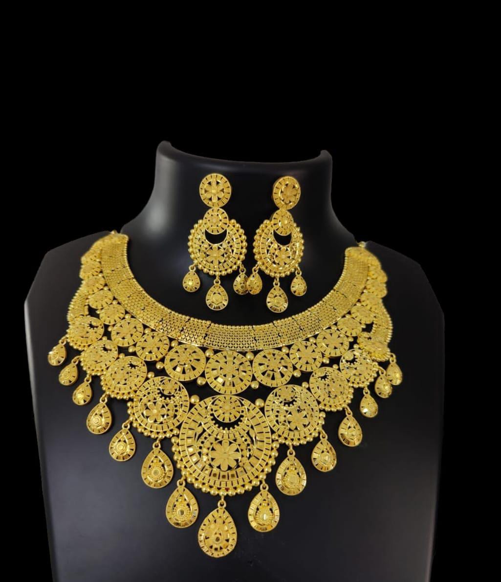 Zevar Choker Necklace Gold-Plated Rajwadi Choker Necklace | Traditional Indian Jewelry