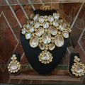 Zevar Choker necklace Luxurious Kundan Necklace Set with Meenakari Detailing