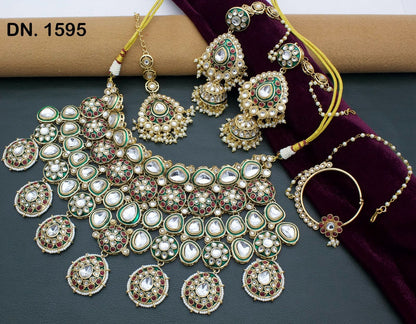 Zevar Choker Necklace Short Choker Style Necklace Set