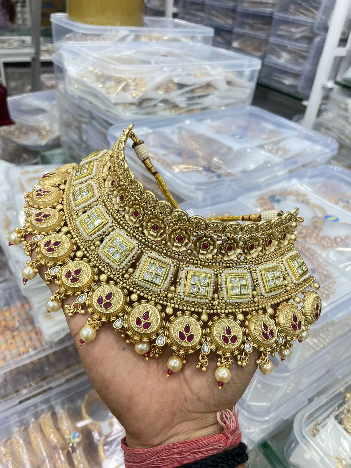 Zevar choker necklace ZEVAR I High Quality Rajwadi Finished copper Choker Necklace
