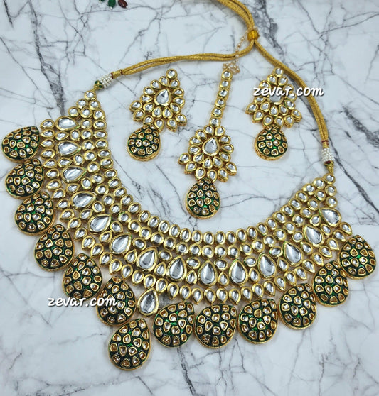 Zevar choker necklace ZEVAR I Premium Quality Kundan Choker Necklace Set
