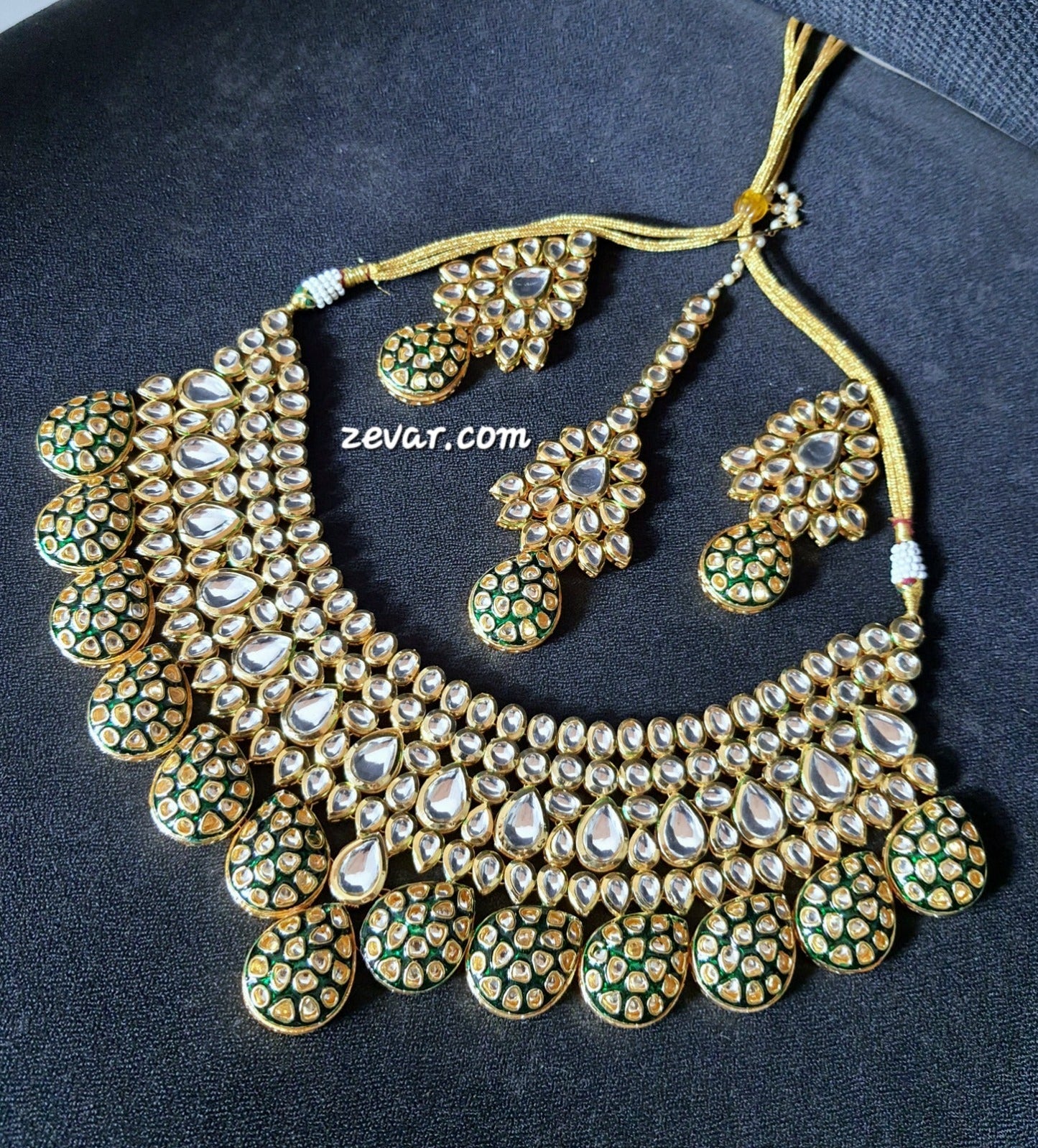 Zevar choker necklace ZEVAR I Premium Quality Kundan Choker Necklace Set