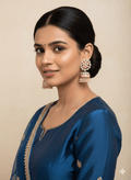 Zevar Earrings New Kundan Design Jhumka Earrings Set