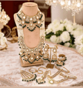 Zevar Full bridal jewellery Green unique set